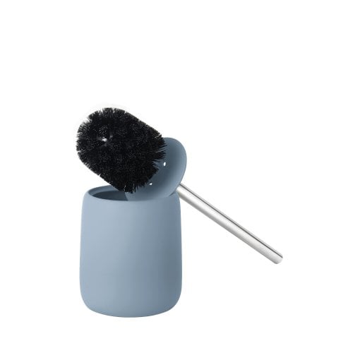 Blomus-Sono-Toiletbørste-vist med børste i Ashley Blue