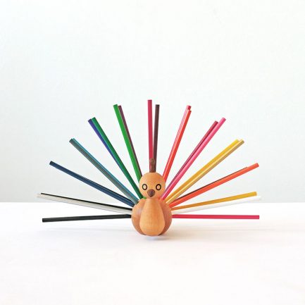 EO-Peacock-Pencil Holder-Front