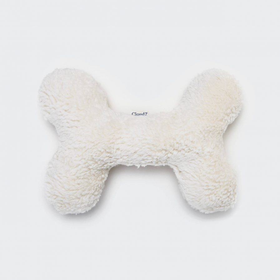Love bone-Hundelegetøjskødben-Hvid Plys-Cloud7