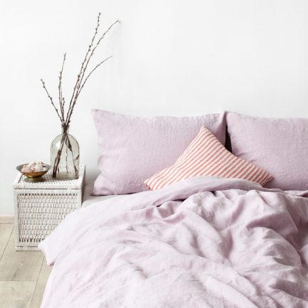 Pink Lavender-Sengetøj-Vasket Hør-Linen Tales