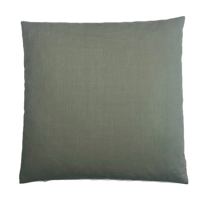 Washed Linen Pude - Green - Spliid