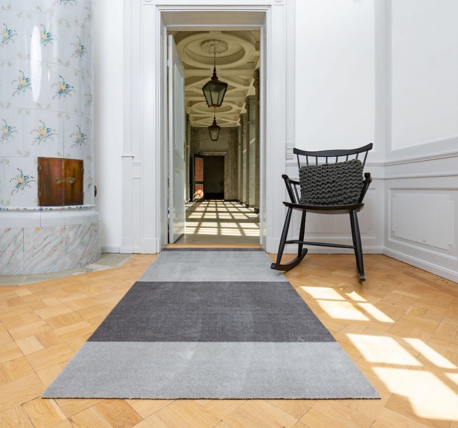 TICA-Floormat-Stripes-Horizon-200x90-Grey-ved kakkelovn